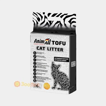 Наполнитель для туалета AnimAll ТОФФ для кошек, с активированным углем 2.6кг (6 л)