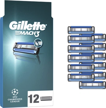 Змінні картриджі для гоління Gillette Mach3 12 шт (8006530028875)
