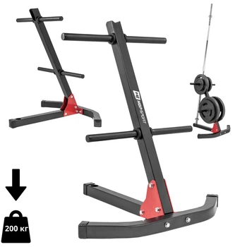 Стойка под диски Hop-Sport HS-1005A для грифа и дисков прочная универсальная