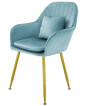 Стул в скандинавском стиле с мягкой обивкой DSF-316 Blue