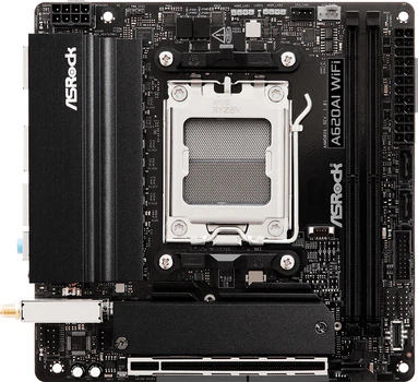 Материнська плата ASRock A620AI Wi-Fi (sAM5, AMD A620A, PCI-Ex16)