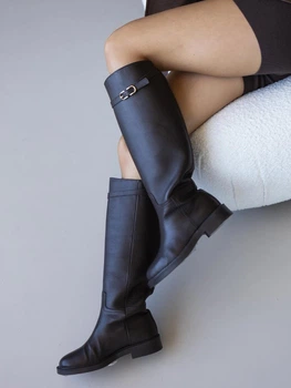 Женские зимние сапоги трубы INTER SHOES 1937-25 Черные 40 (26 см)