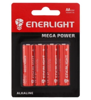 Батарейки Enerlight Alkaline Mega Power AA (4 шт)