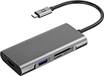 Hub USB ExtraDigital USB Type-C - 3 x USB 3.0 + USB Type-C PD + HDMI + SD + TF (9990000913442)