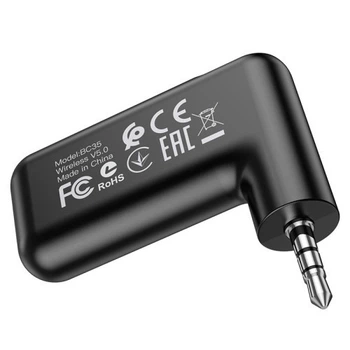 FM модулятор BOROFONE BC35 Wideway car AUX BT receiver чорний