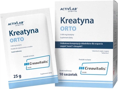 Диетическая добавка ActivLab Orto Креатин со вкусом малины 10 пакетиков (5903260906837)