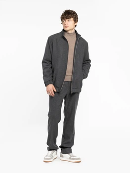 Бомбер чоловічий сірий вовняний Arber BOMBER JACKET KR76 52 зріст 5 сірий (M08.18.14.531)