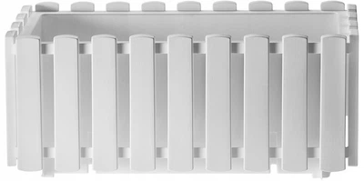 Skrzynia balkonowa Kadax Glifada 38 x 18 x 16.5 cm Biała (K8027)