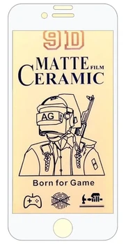 Захисне скло Ceramics Matte для iPhone SE2 / 8 / 7 White м'яка упаковка