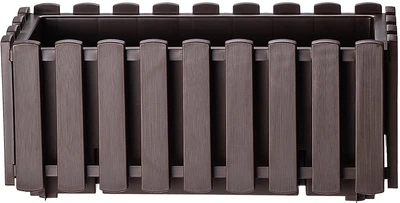 Skrzynia balkonowa Kadax Glifada 38 x 18 x 16.5 cm Brązowa (K8028)