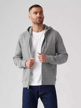 Толстовка на флисе, на молнии мужская Levi`s 415800045 M Серая (1159857725)