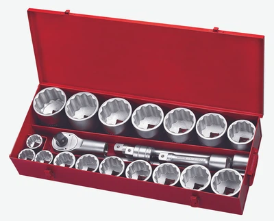 Набор инструмента 1" 12-гр. 21 пр. (1-7/16"-3-1/8") FORCE 8211S F