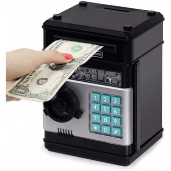 Игрушечный сейф копилка Coins & Bills Bank Safe Чёрный (133139)