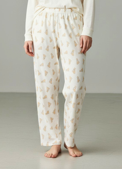 Пижамные хлопковые штаны Primark Printed Bottom Pyjama S Низ пижамы Бежевый (8835)