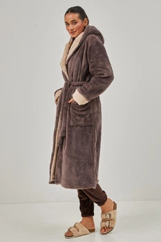 Халат BARWA garments 0383 M коричневий (2110003832152)