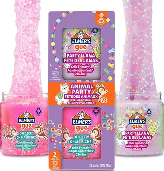 Набор Слаймов Elmer's Animal Party 2 шт по 236 мл (01652)