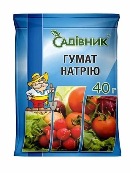 Биостимулятор Гумат натрия 40 г, Садівник