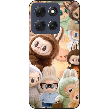 Силіконовий чохол SMTT для Motorola G86 5G з принтом Сімейка Лабубу