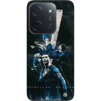Силиконовый чехол SMTT для Xiaomi Poco C85 в стиле Футбол Cristiano Ronaldo