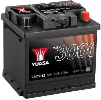 Автомобильный аккумулятор Yuasa 12V 50Ah SMF Battery YBX3012 (0) (YBX3012)