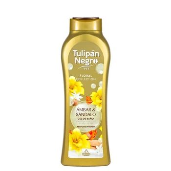 Парфумований гель для душу "Янтар та сандал" Tulipan Negro Bath And Shower Gel 650 мл