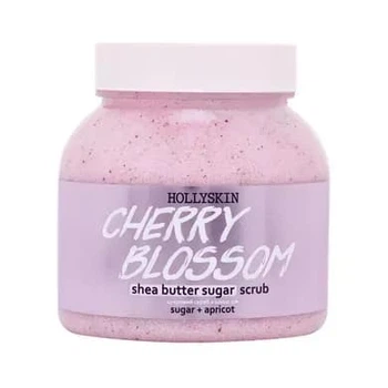 Цукровий скраб для тіла з олією ши та перлітом Hollyskin Cherry Blossom 300 г