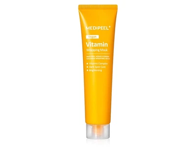 Освітлююча маска-плівка для обличчя Medi Peel Vegan Vitamin Collagen Wrapping Mask з екстрактом лимона та колагеном 70 мл