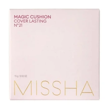 Кушон матуючий зі стійким покриттям Missha Magic Cushion Cover Lasting SPF50 №21 15 г