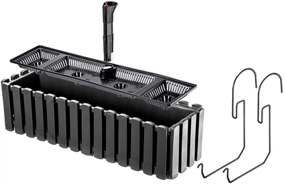 Skrzynia balkonowa Kadax Glifada 58 x 18 x 16.5 cm Antracyt (K8432)