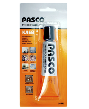 Клей универсальный Pasco А-001-2 30мл. (резина, металл, пластик, дерево, текстиль)