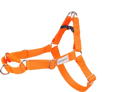 Шлейки для собак Amiplay Samba Easy Go M Помаранчеві (5907563278837)