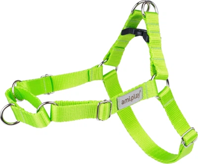 Шлейки для собак Amiplay Samba Easy Go M Зелені (5907563278813)
