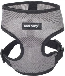 Шлейки для собак Amiplay Scout Air M Сірі (5907563248854)