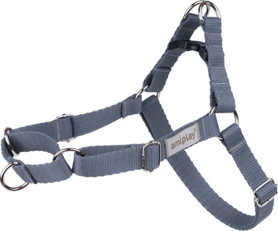 Шлейки для собак Amiplay Samba Easy Go M Сірі (5907563278790)