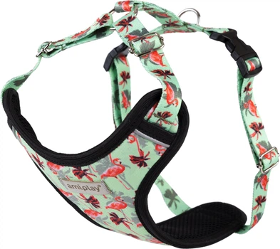 Шлейки для собак Amiplay BeHappy Discovery Flamingo XXL (5907563298071)