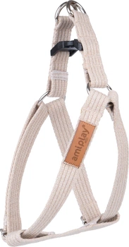 Регульовані шлейки для собак Amiplay Cotton XL Бежеві (5907563206403)