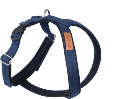 Шлейки для собак Amiplay Cotton Grand Soft L Темно-сині (5907563231214)