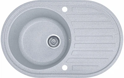 Мойка кухонная, керамогранитная, EcoLine 27D 770х495х210мм Серая