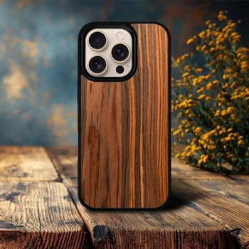 Накладка SkinBacker Wood для Apple iPhone 16 Pro Max Палисандр (80152)