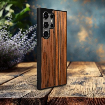 Накладка SkinBacker Wood для Samsung Galaxy S24 Ultra Палисандр (80168)