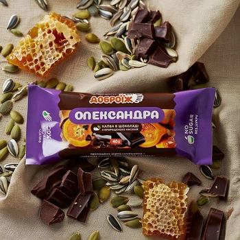 Живая халва из пророщенных семян в шоколаде "Александра" 40 г