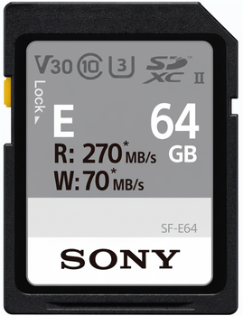 Карта памяти Sony SDXC 64GB Class 10 UHS-II U3 V30 (SFE64A.ET4)