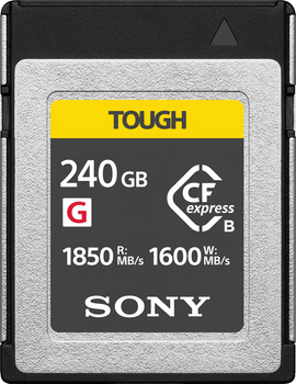 Карта памяти Sony CFexpress Type B 240GB UHS-II U3 V90 (CEBG240T.CE7)