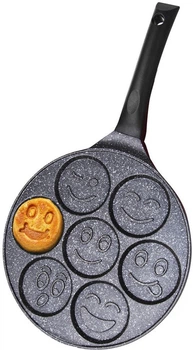 Patelnia do jajek Orion Grande Smile granitowa na 7 otworów 27 cm (8592381128722)