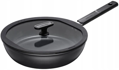 Сковорода Fiskars Hard Face з кришкою 24 см (6424002019985)