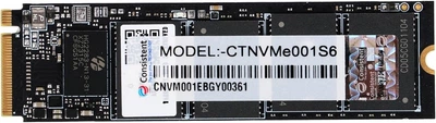 SSD диск Consistent S6 1TB M.2 2280 PCIe 3.0 x4 NVMe 3D NAND SLC (CTNVME001S6)