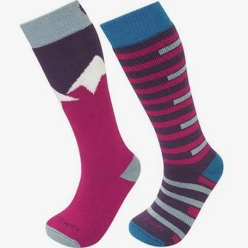 Шкарпетки Lorpen S2KNN Kids 2 пари 27-30 Pink/Blue (1052-6710001 2820 KS)