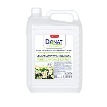 Рідке крем-мило з екстрактом Ромашки ТМ DONAT Clean 5л каністра