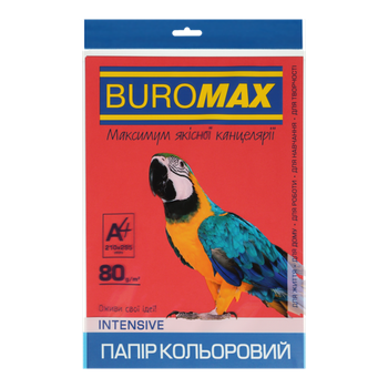 Папір А4/80 20арк INTENSIV BM.2721320-05 червоний (150)