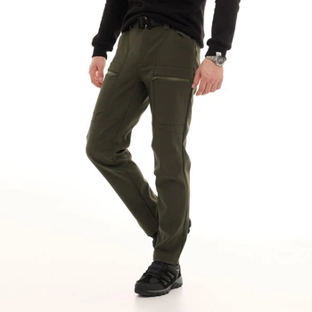 Брюки Stone Pobedov Softshell карго мужские весенние осенние 3XL хаки (26617)